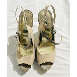 Express Women’s Peep Toe High Heel Slingback Pumps Size 10